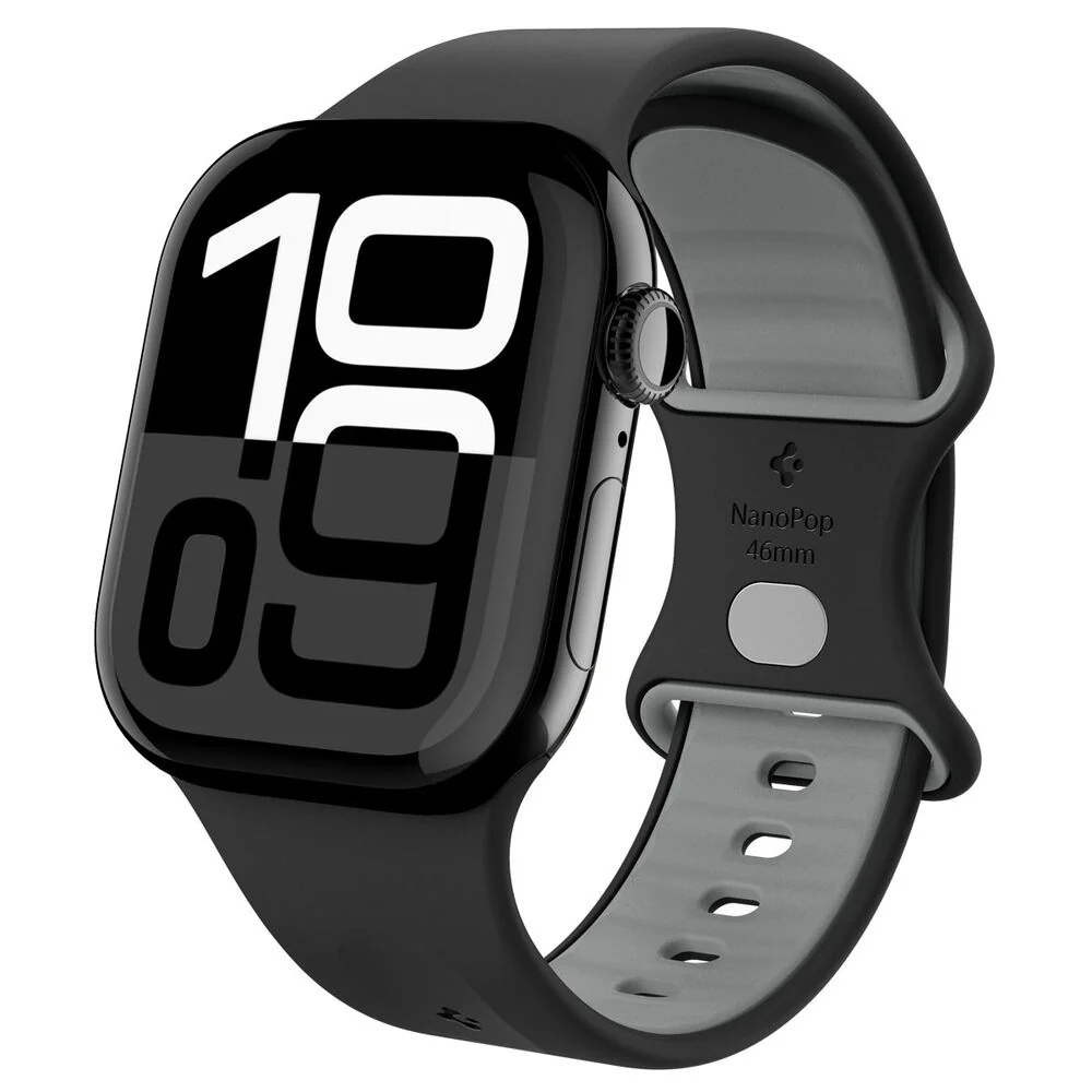 Spigen Apple Watch 49mm 46mm 45mm 44mm 42mm Nano Pop Band (Black Sesame) - Image 2