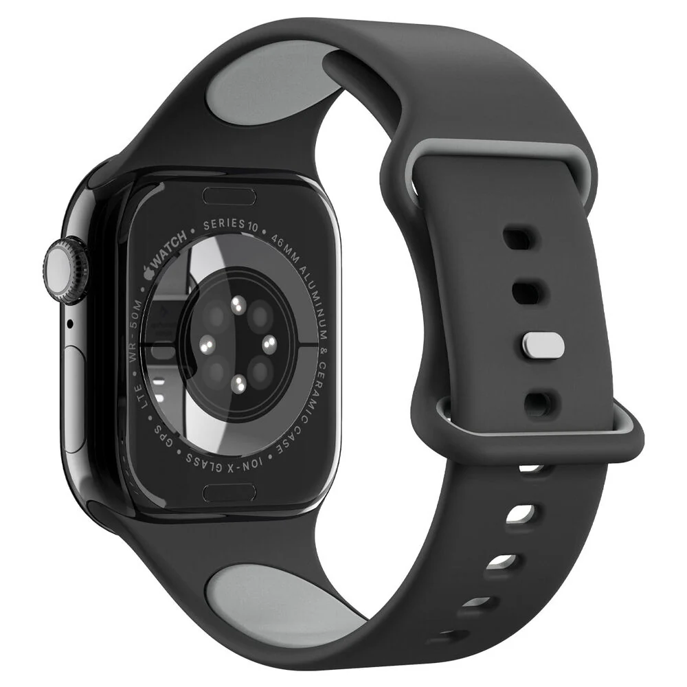 Spigen Apple Watch 49mm 46mm 45mm 44mm 42mm Nano Pop Band (Black Sesame) - Image 6