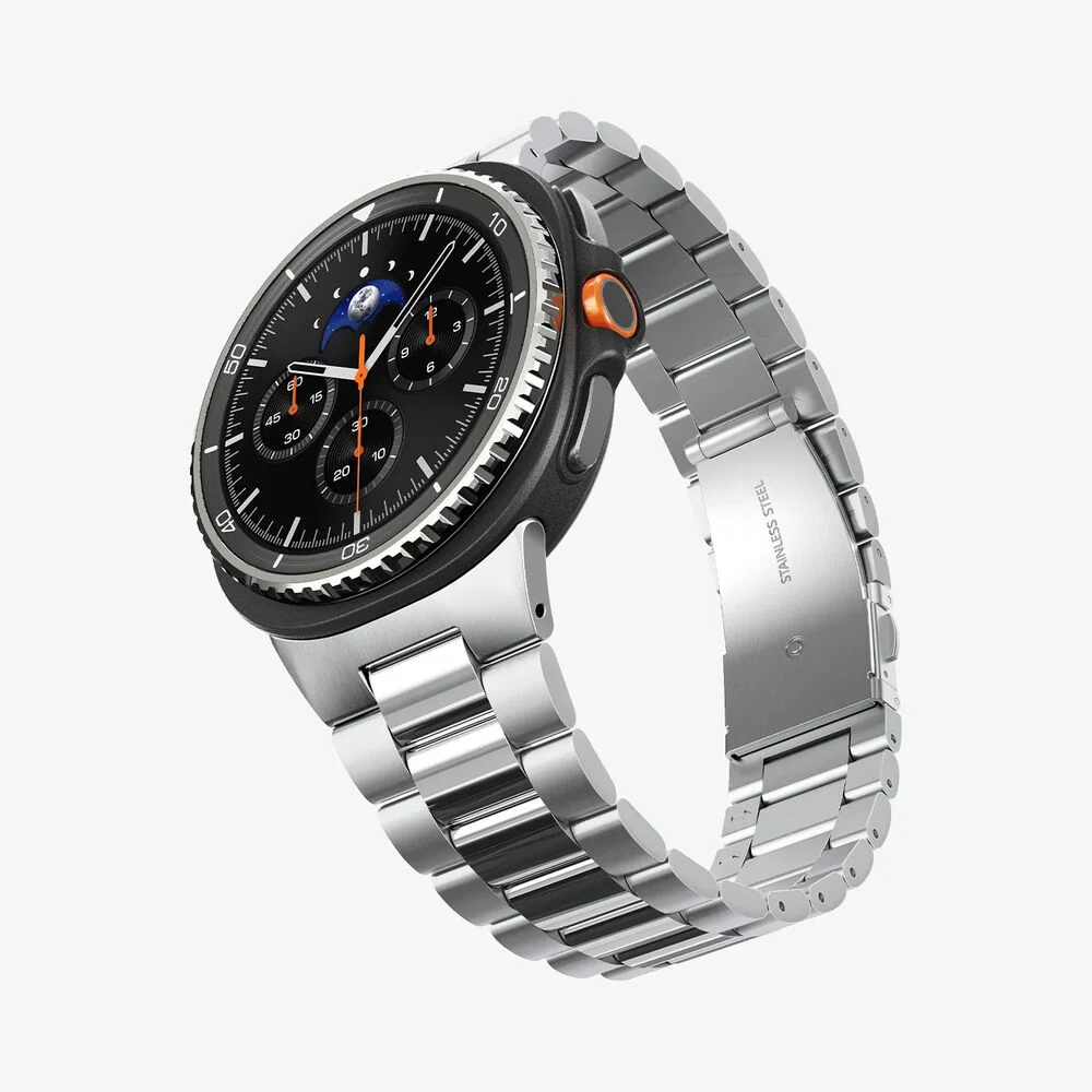 Spigen Galaxy Watch 8 40mm/44mm/Classic 46mm Modern Fit 316L Band (Silver) - Image 3