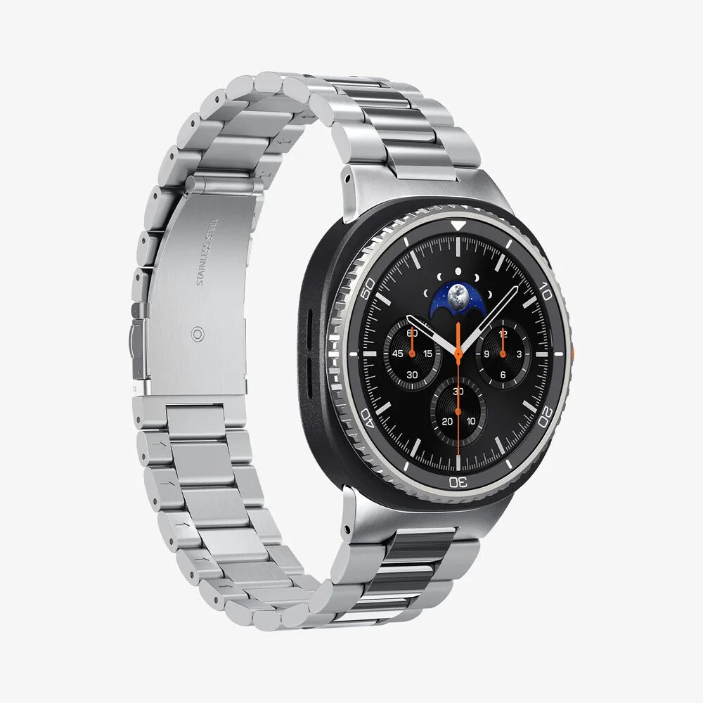 Spigen Galaxy Watch 8 40mm/44mm/Classic 46mm Modern Fit 316L Band (Silver) - Image 6