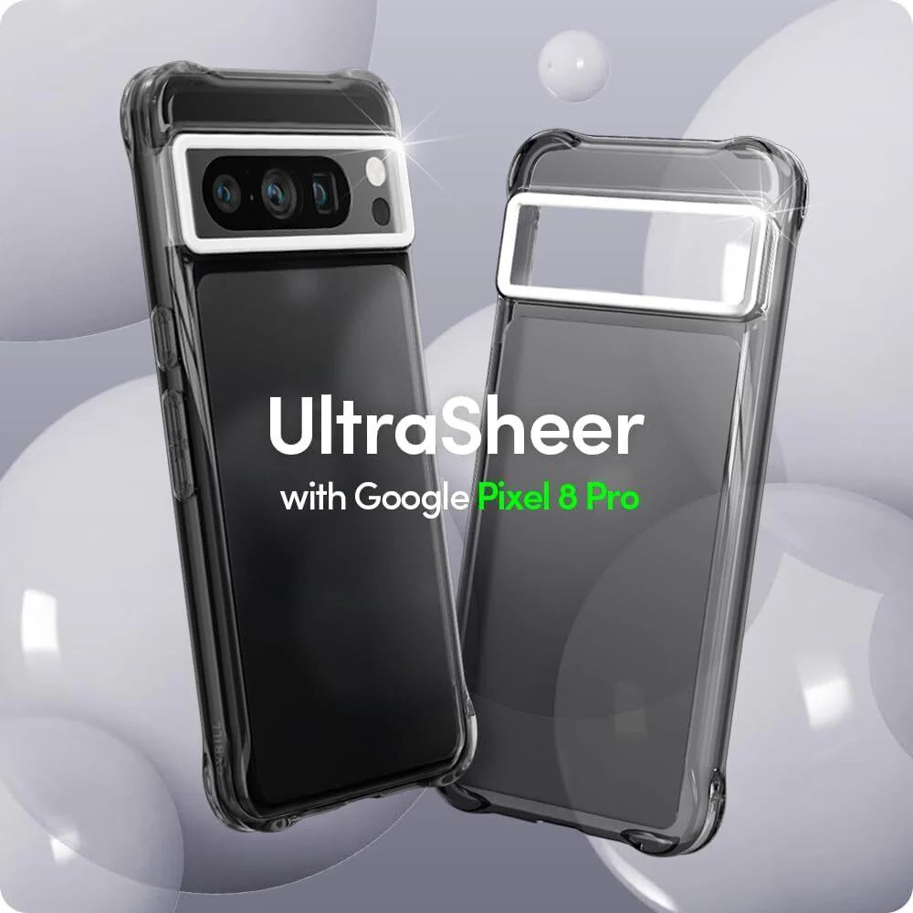 Spigen Google Pixel 8 Pro Ultra Sheer Case (Light Grey) - Image 2
