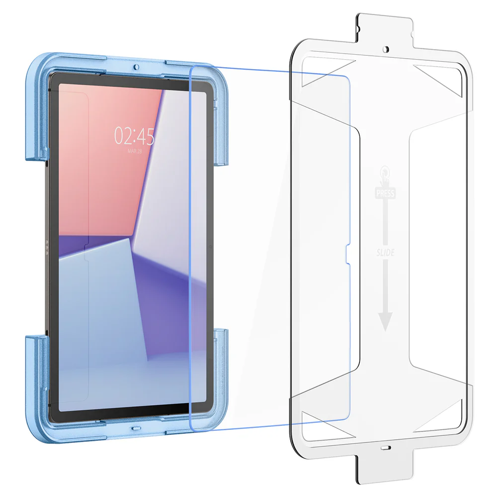 Spigen Samsung Galaxy Tab S10 Plus/S9 Plus 12.4 EZ Fit GLAS.tR Slim 1PC Glass Screen Protector (Clear) - Image 3