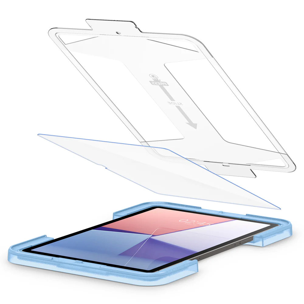 Spigen Samsung Galaxy Tab S10 Plus/S9 Plus 12.4 EZ Fit GLAS.tR Slim 1PC Glass Screen Protector (Clear) - Image 4
