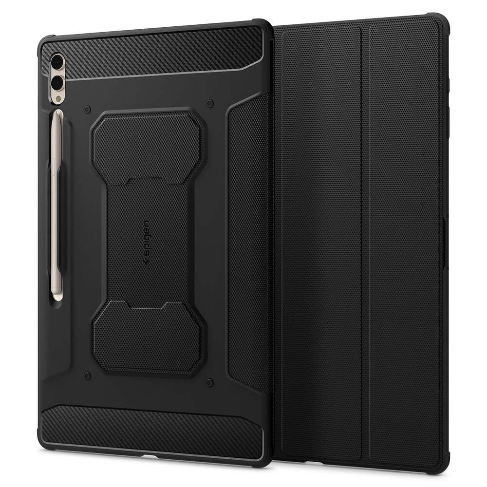 Spigen Samsung Galaxy Tab S10 Ultra/S9 Ultra/S8 Ultra 14.6 Rugged Armor Pro Case (Black) - Image 3