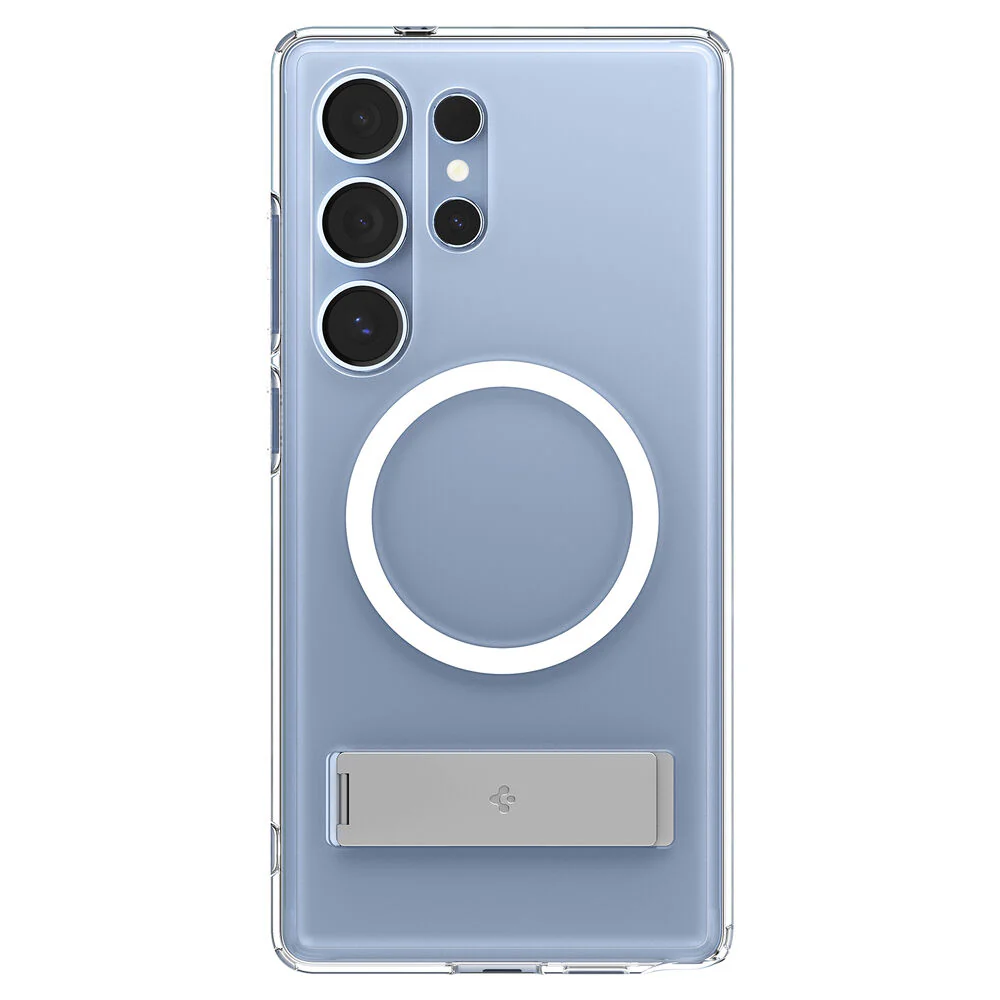 SPIGEN Ultra Hybrid Kickstand MagSafe Case for Galaxy S25 Ultra (Clear White) - Image 3