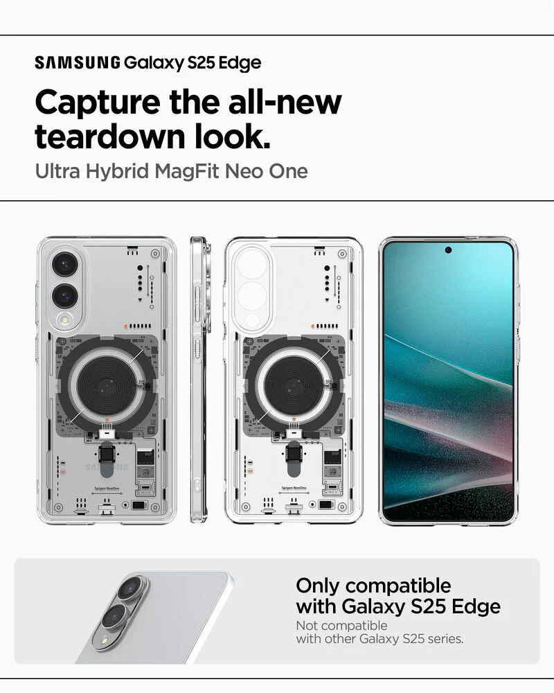 SPIGEN Ultra Hybrid Neo One MagSafe Case for Galaxy S25 Edge (Neo One) - Image 2