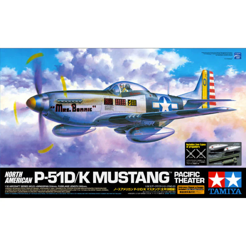 Tamiya 1/32 North American P51D/K Mustang (Pacific Theater)