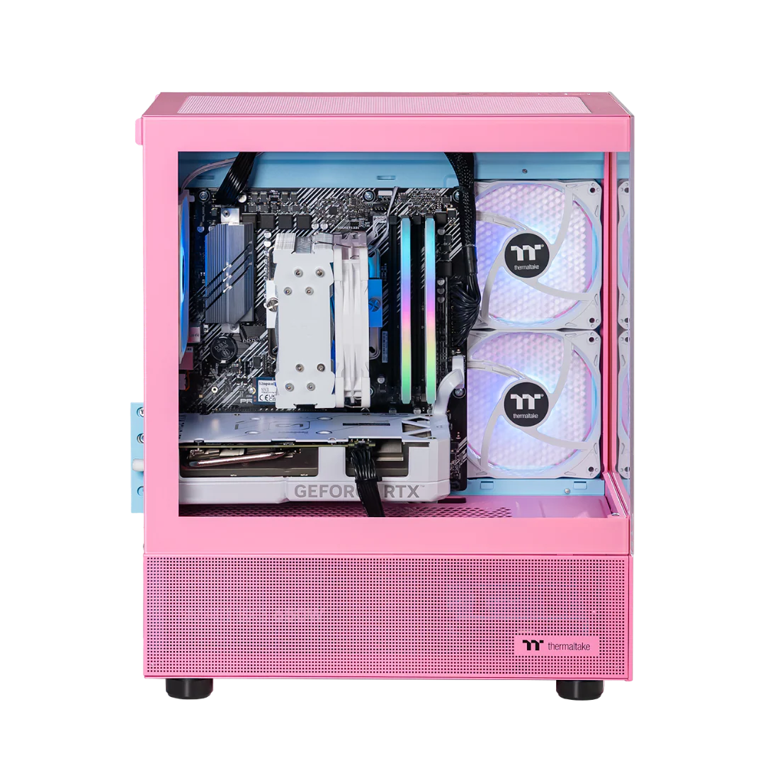 Thermaltake Horizon Prime Gaming Desktop PC (AMD 5600 / RTX 4060 / 16GB RAM) - Bubble Pink Edition - Image 2