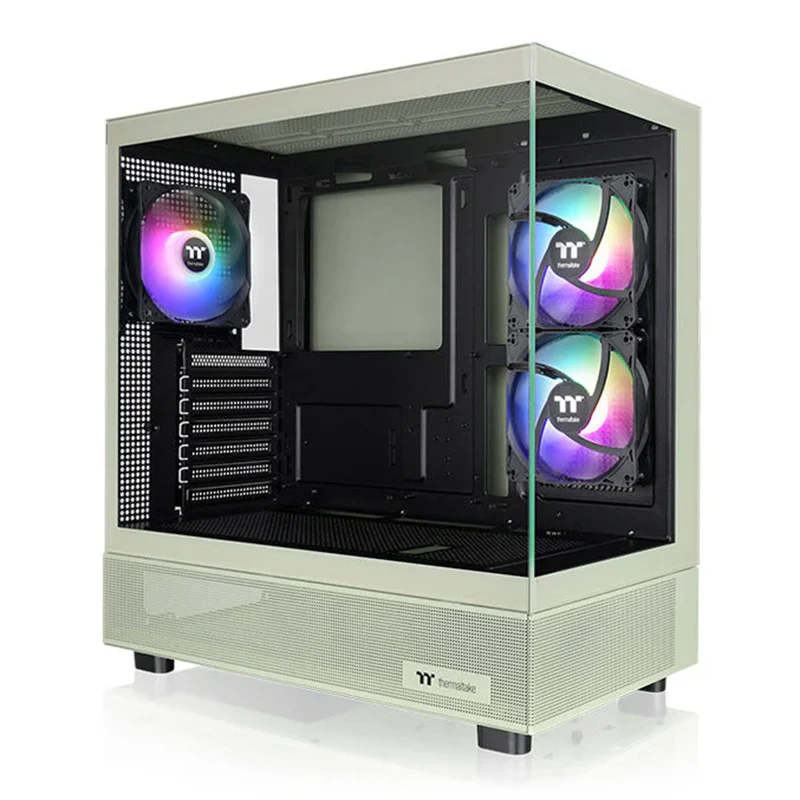 Thermaltake View 270 Plus TG ARGB Mid Tower E-ATX Case - Matcha Green (CA-1Y7-00MEWN-01)