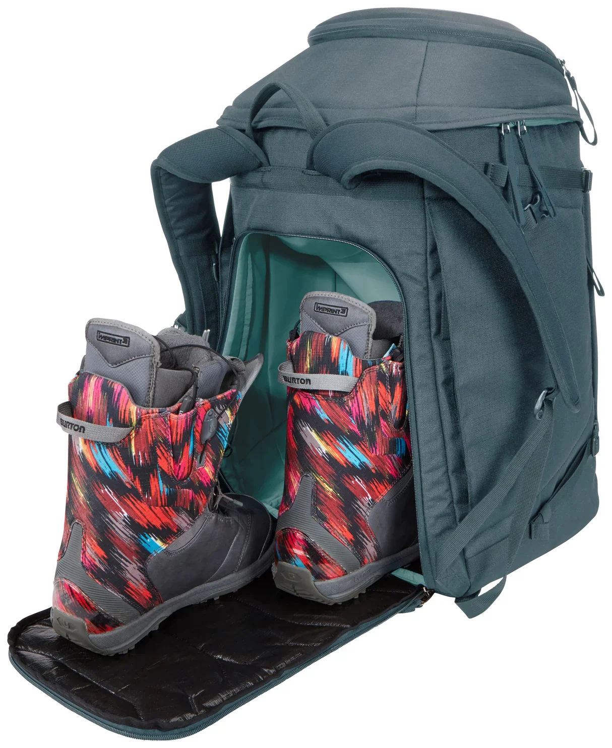 Thule 60L Roundtrip Ski Boot Backpack Bag for Snow and Travel in Dark Slate - Image 4