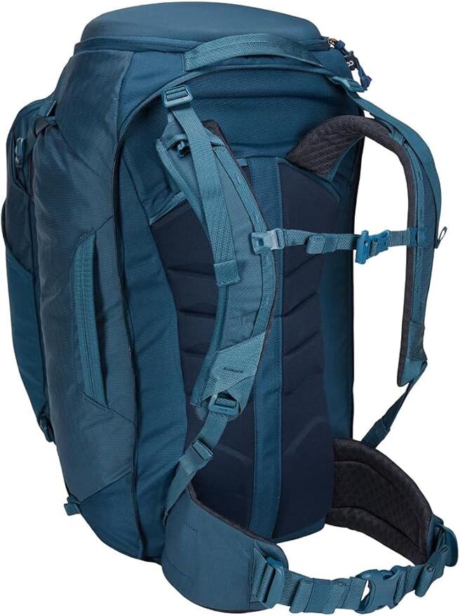 Thule 70L Womens Landmark Backpack Travel Hiking Bag with Laptop Sleeve in Majolica Blue - Image 7