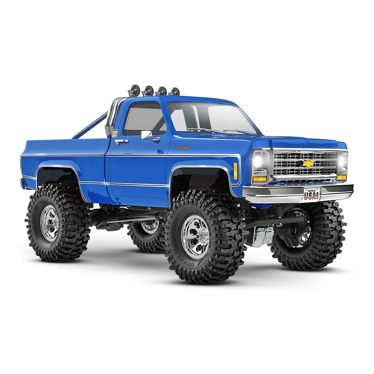 Traxxas TRX-4M Chevrolet K10 High Trail RC Rock Crawler Electric 1/18 Scale RTR (Blue) - Image 2