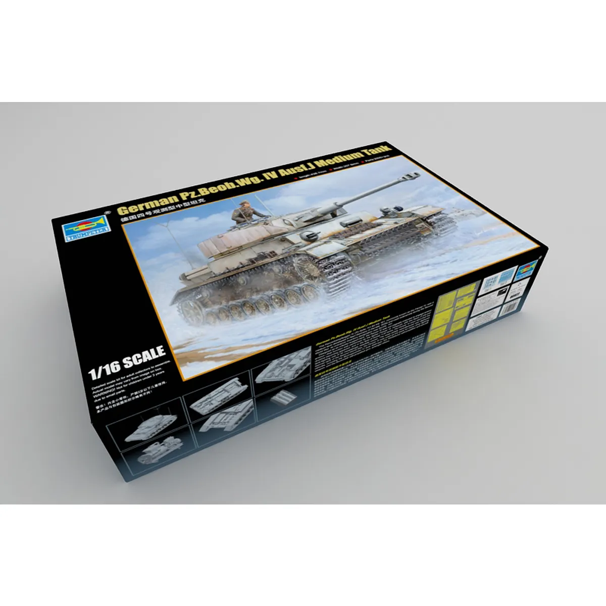 Trumpeter 1/16 German Pz.Beob.Wg.IV Ausf.J Tank Scaled Plastic Model Kit - Image 3