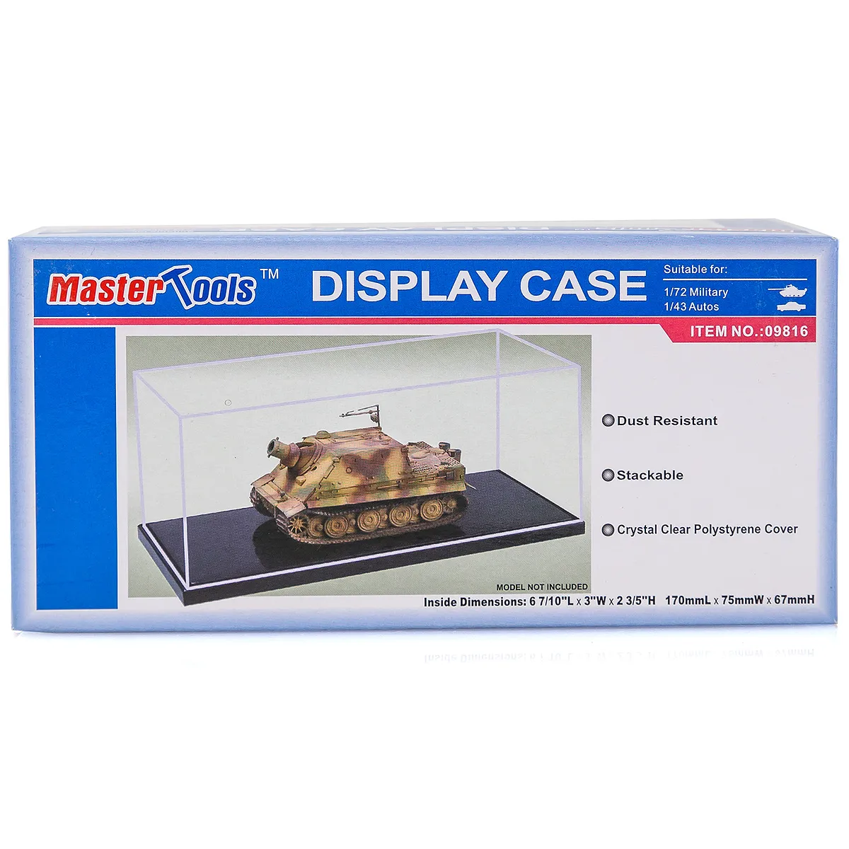Trumpeter 170x75x67mm Scale Plastic Model Display Case