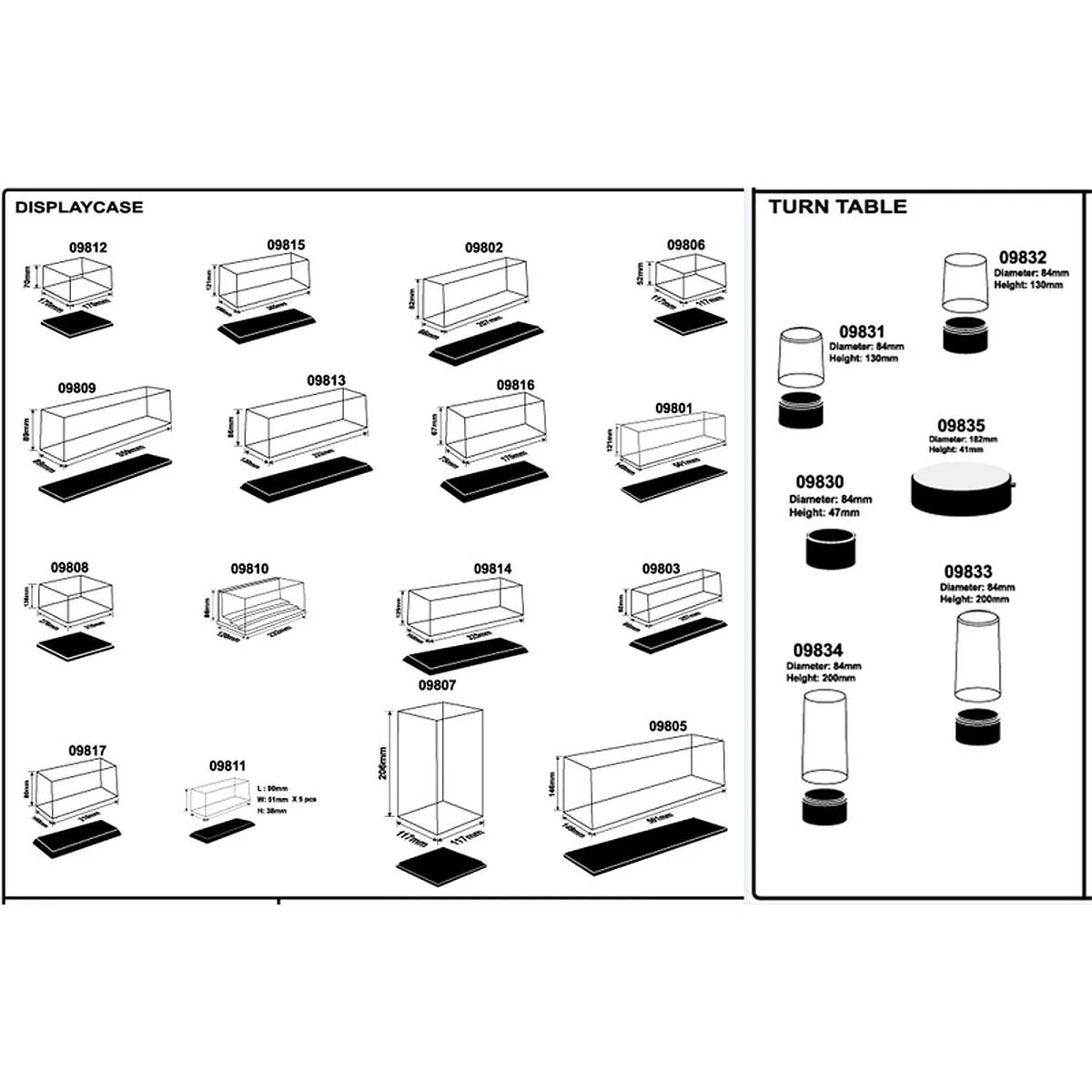 Trumpeter 170x75x67mm Scale Plastic Model Display Case - Image 3