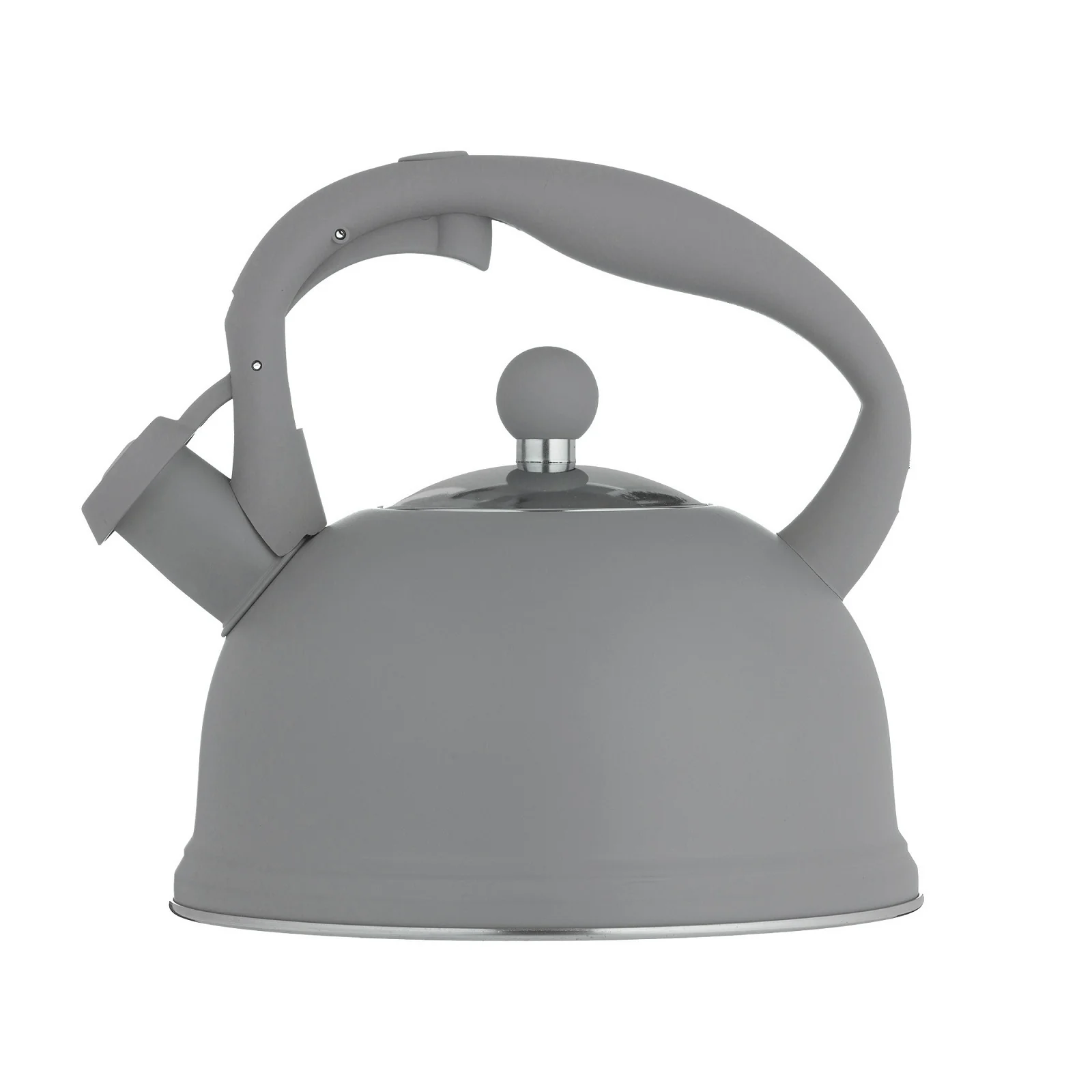 Typhoon Living Stainless Steel Whistling Kettle 1.8 Litre - Grey