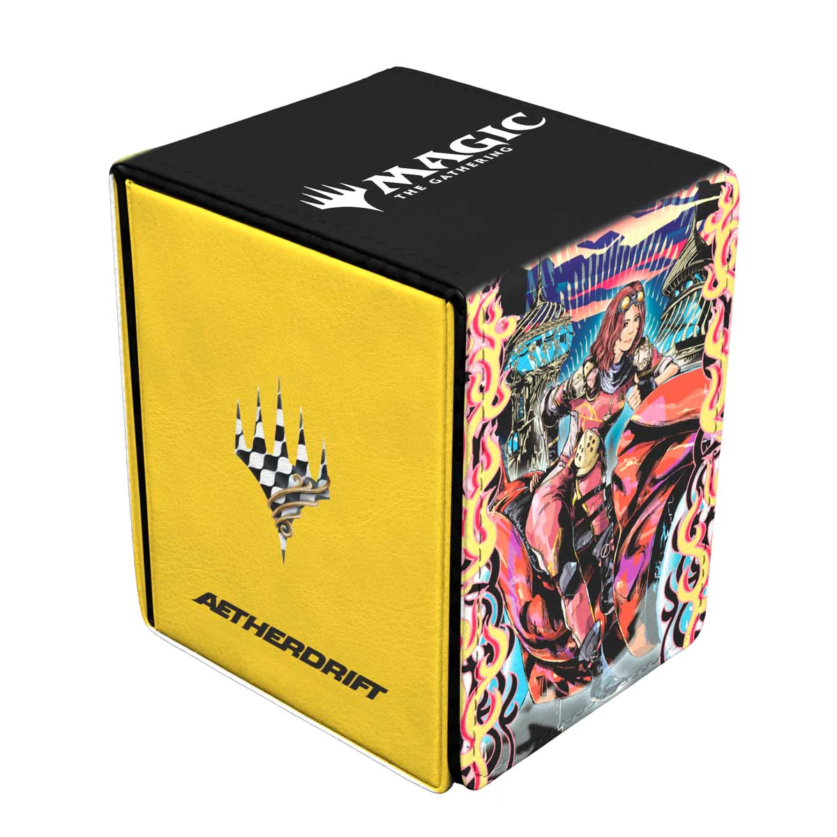 Ultra Pro: UP38676 MTG 2025 Aetherdrift Alcove Flip Deck Box Variant Art PW for MtG Cards