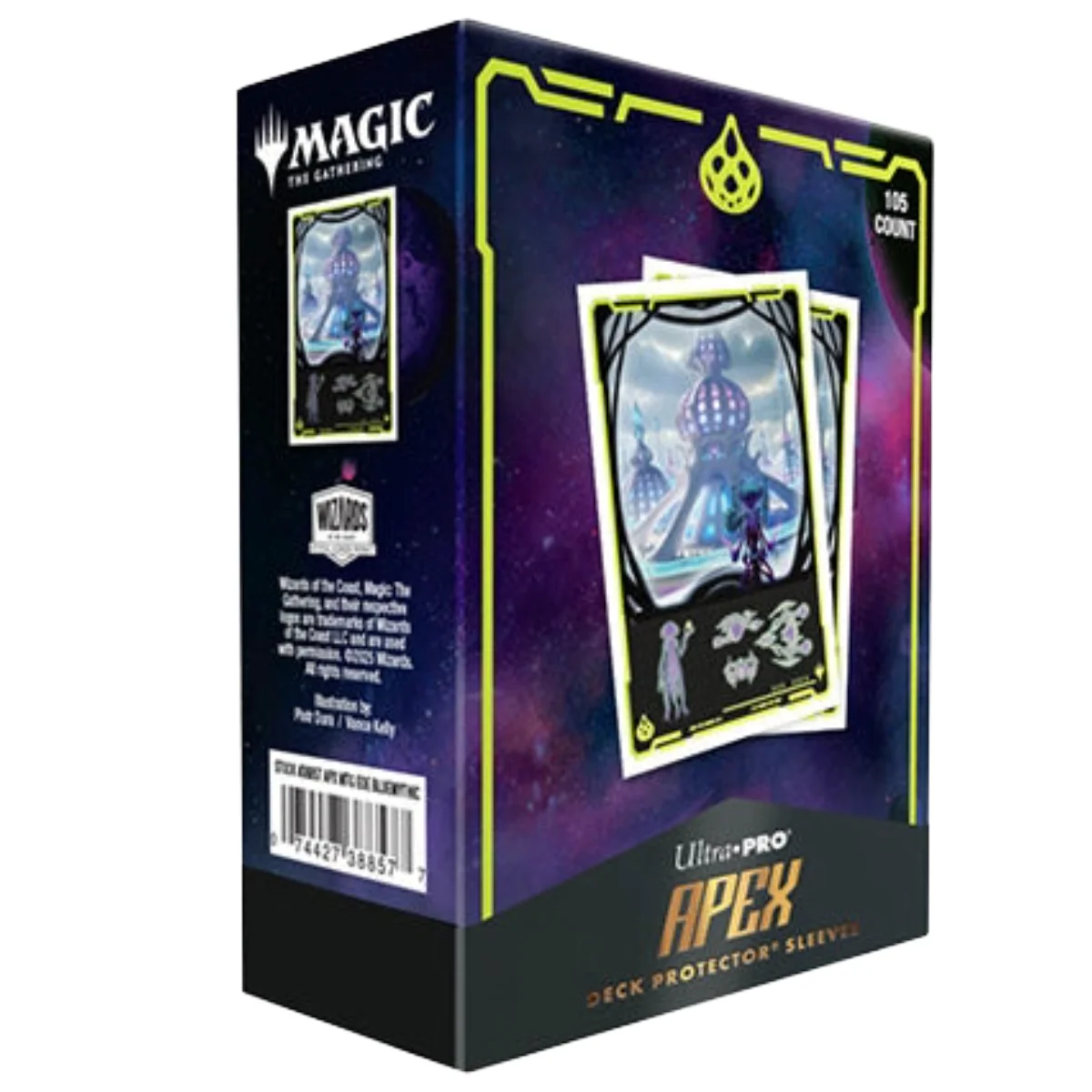 Ultra Pro: UP38857 Edge of Eternities 105ct Apex Deck Protector sleeves Blue Mythic for MtG