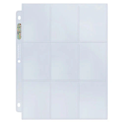 Ultra Pro: UP83645 Ultra PRO Silver Series 9-Pocket Pages 25 ct retail pack