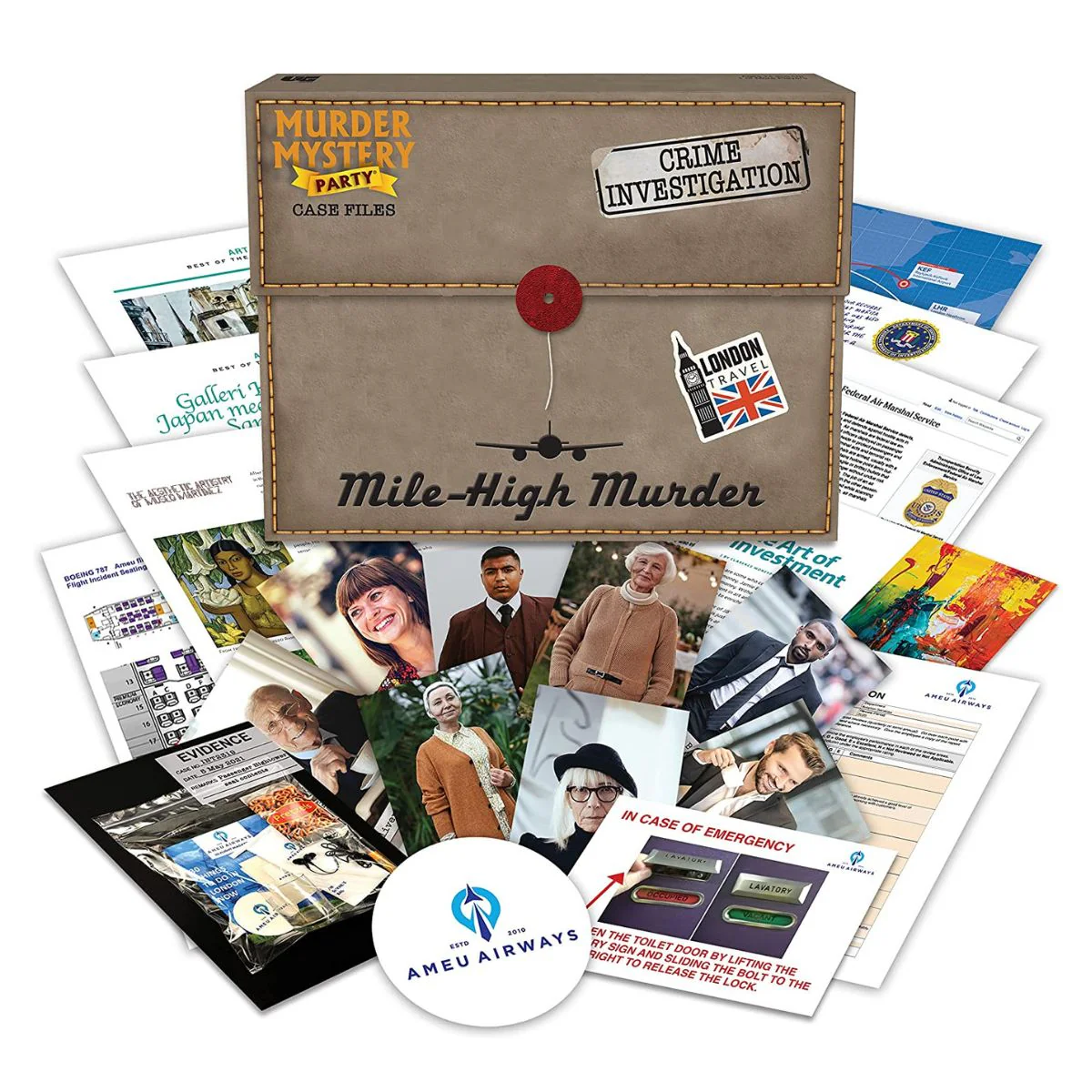 University Games Murder Mystery Party Case Files: Mile High Murder - Image 3