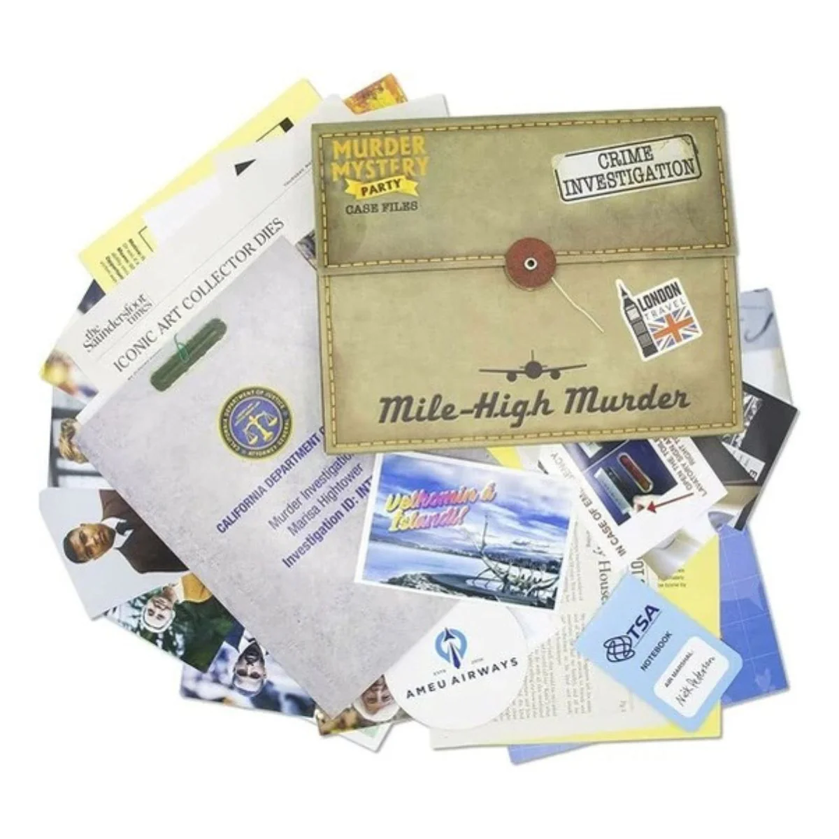 University Games Murder Mystery Party Case Files: Mile High Murder - Image 4