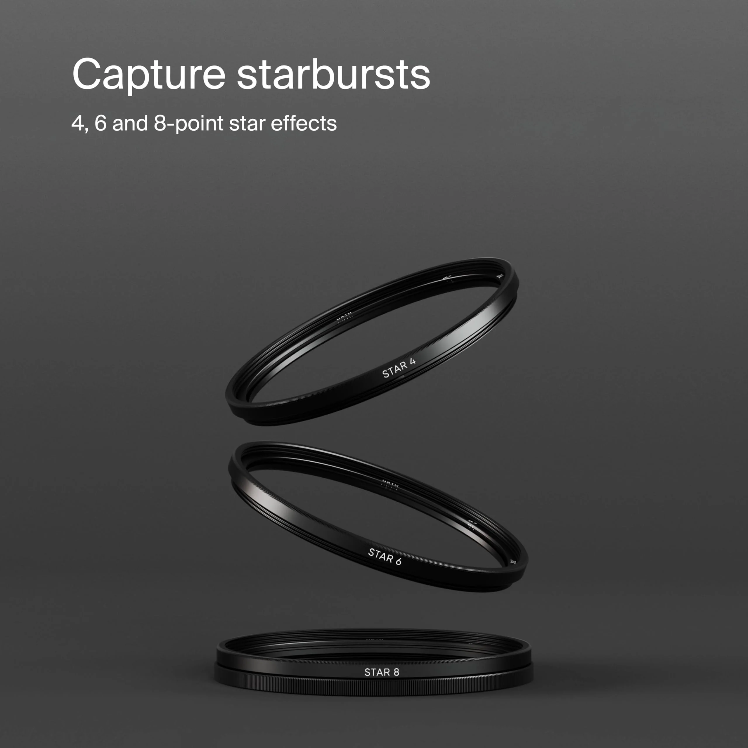 Urth 82mm Star 4 point, 6 point, 8 point Lens Filter Kit - Image 2
