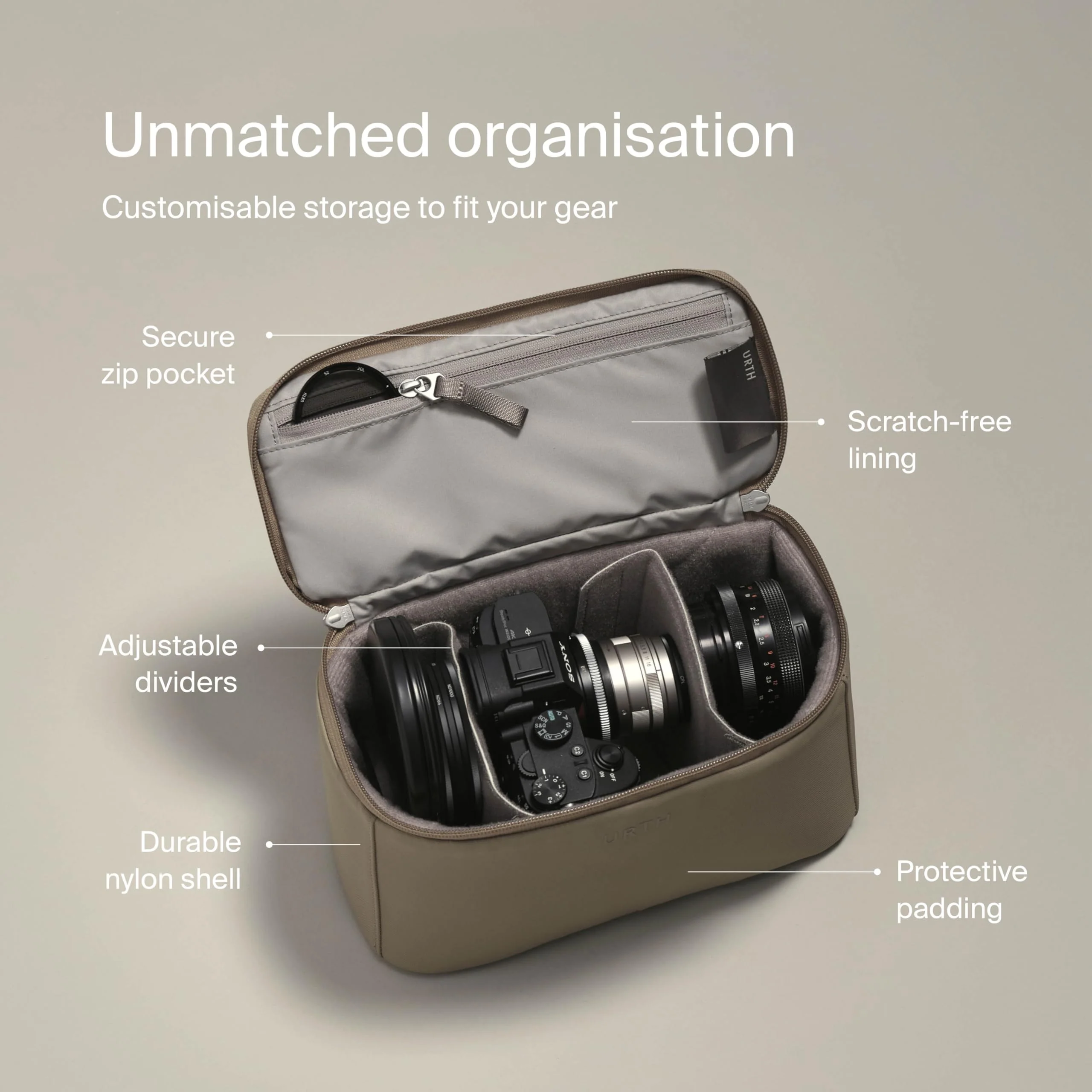 Urth Arkose Camera Insert (Black) - Image 3