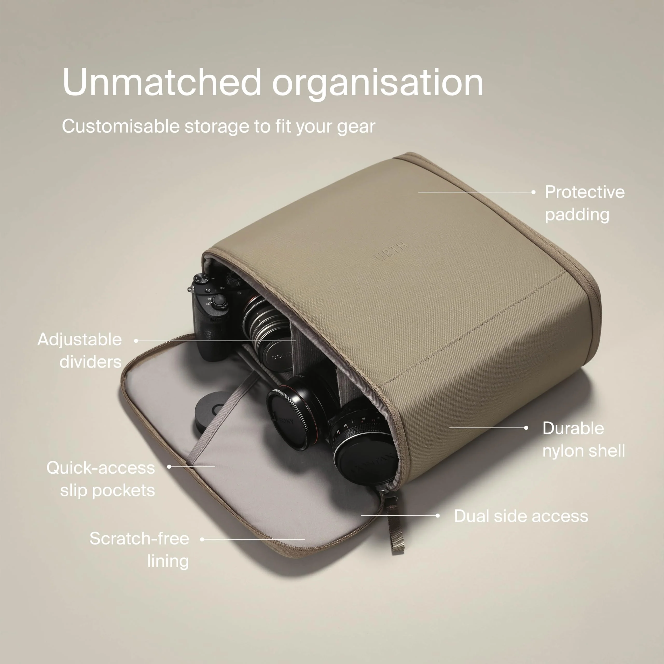 Urth Norite Camera Insert (Ash Grey) - Image 3