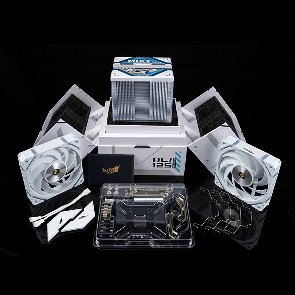 Valkyrie DL125 CPU Air Cooler S-RGB PWN Fan Tower Cooler- White Mist - Image 7