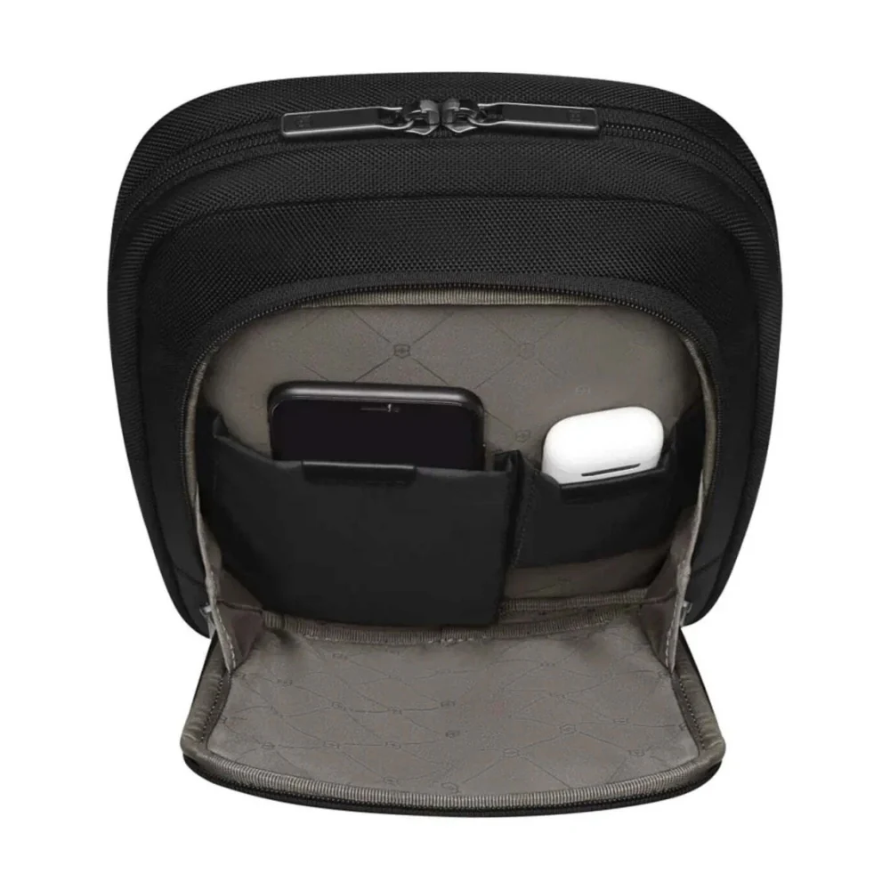 Victorinox Werks Traveler 7.0 Expandable 14" Laptop Crossbody Bag Black - Image 2