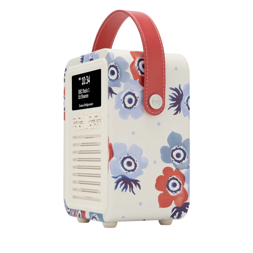 VQ Retro Mini DAB Radio Emma Bridgewater Anemone Bluetooth Alarm 60 Presets - Image 9