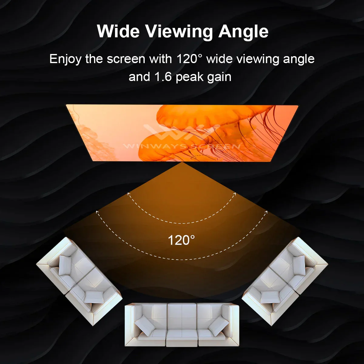 Winways Medium Throw ALR Rollable Fresnel Screen - Image 3