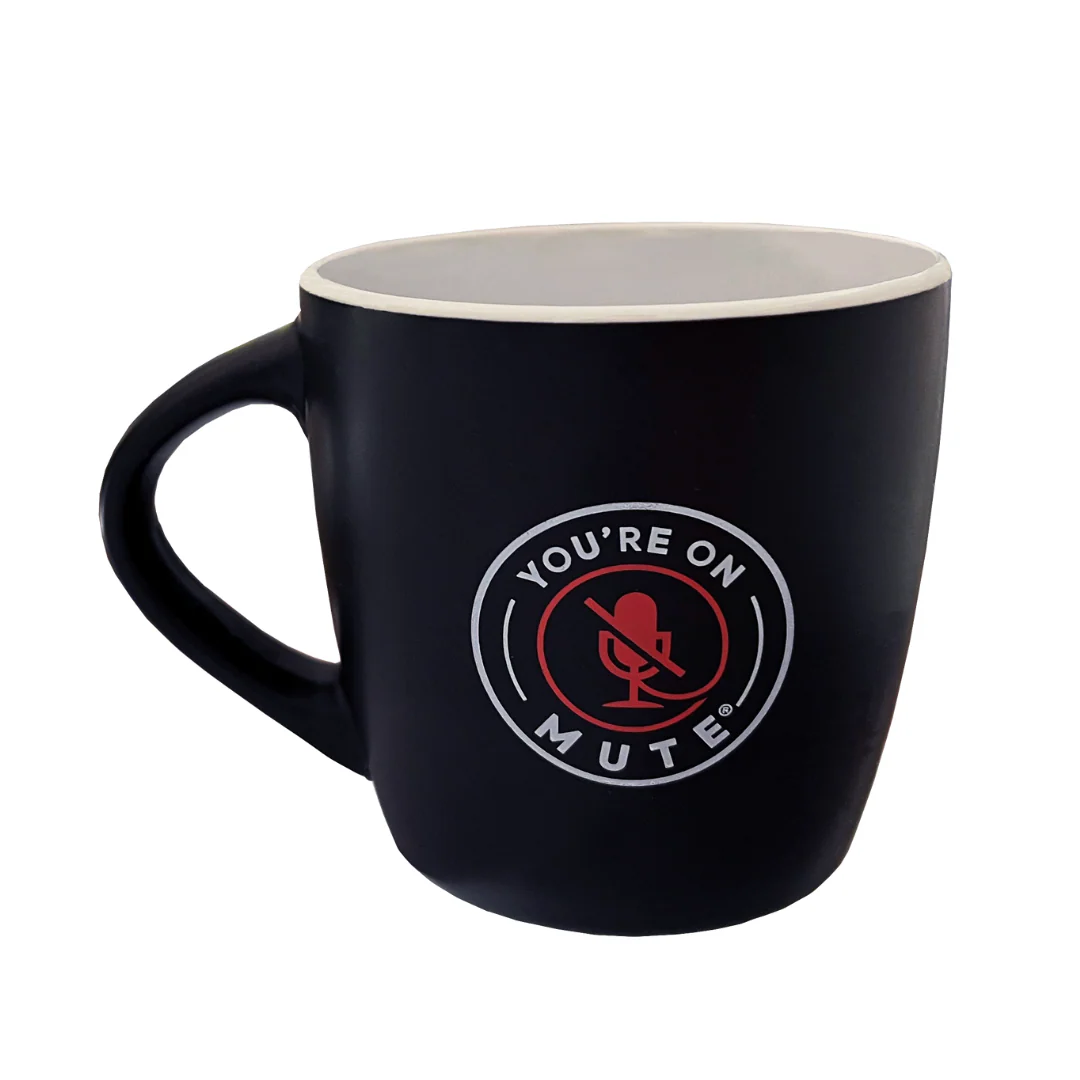 You're On Mute Official Coffee Mug 330ml Porcelain (Black)